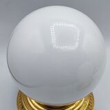 Pair of white opaline sconces