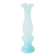Sky blue opaline vase with a scalloped neck, 1960.