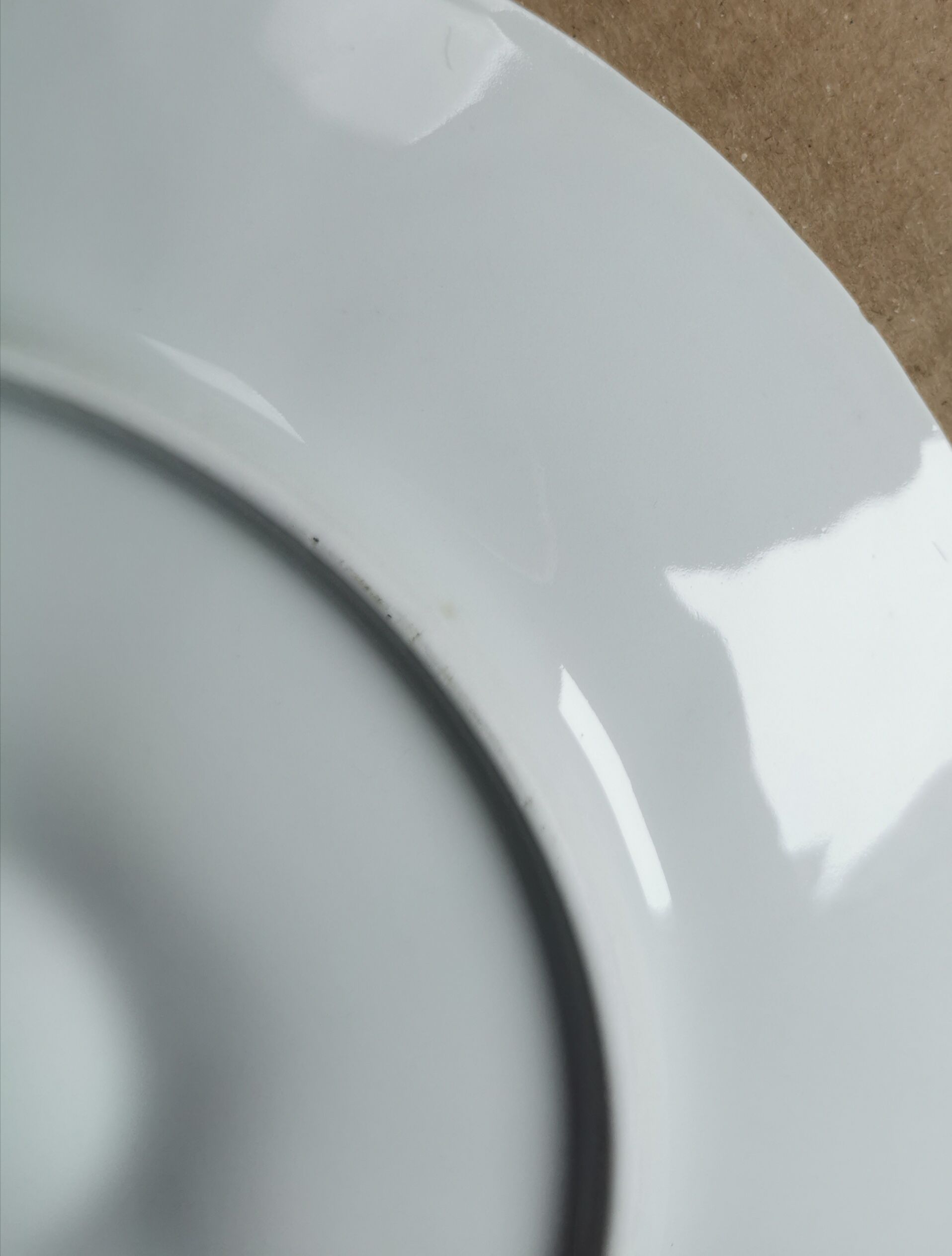 Ensemble de 6 assiettes Pillivuyt porcelaine blanche