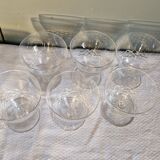 6 Verres à eau en cristal taillé, Circa 1930