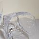 Five vintage crystal whiskey glasses