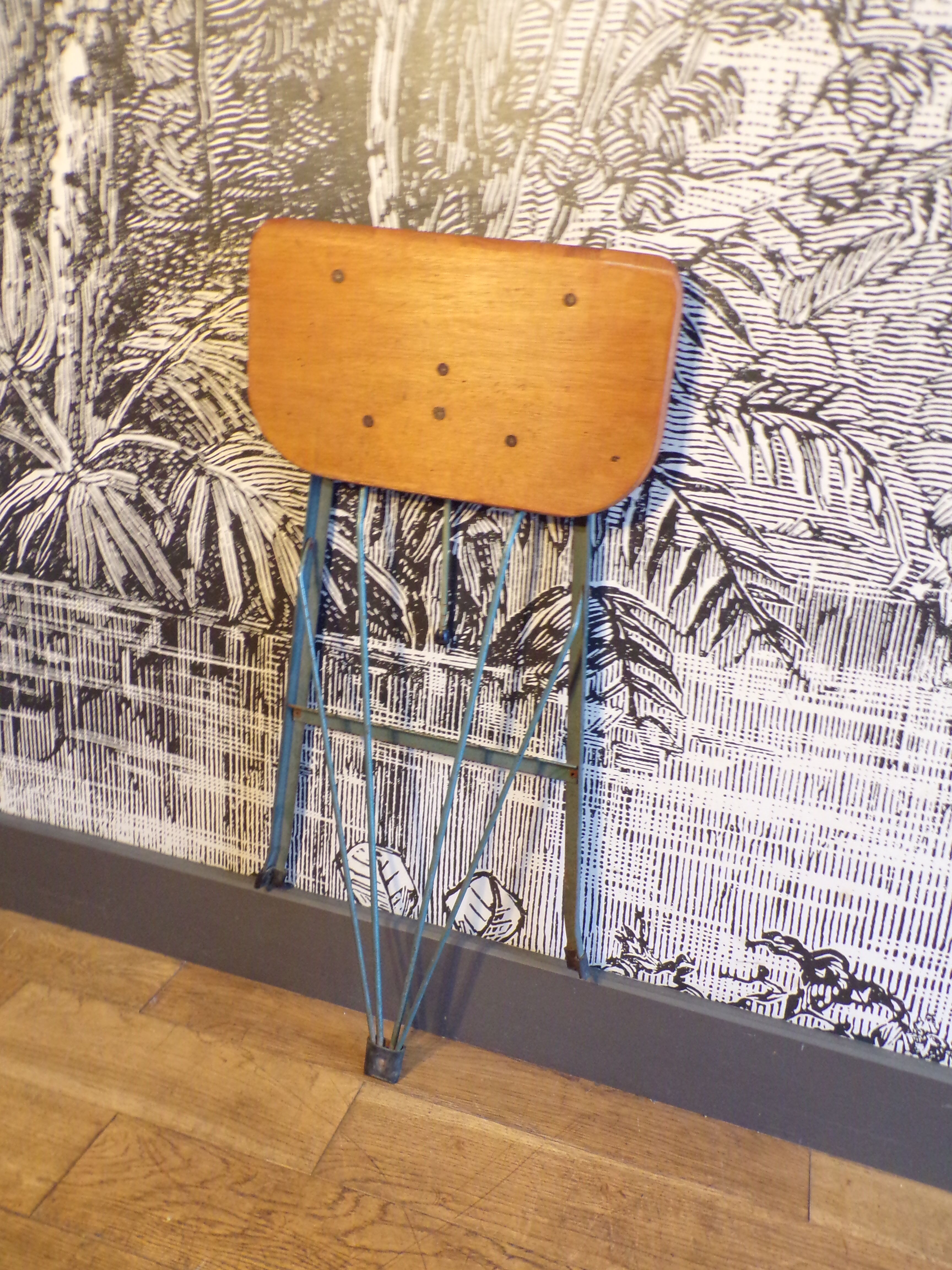 Vintage dragonfly folding stool