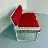 Old 2 seater sofa Italian design from the 70s Talin Vicenza metal per