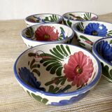Floral ceramic bowls