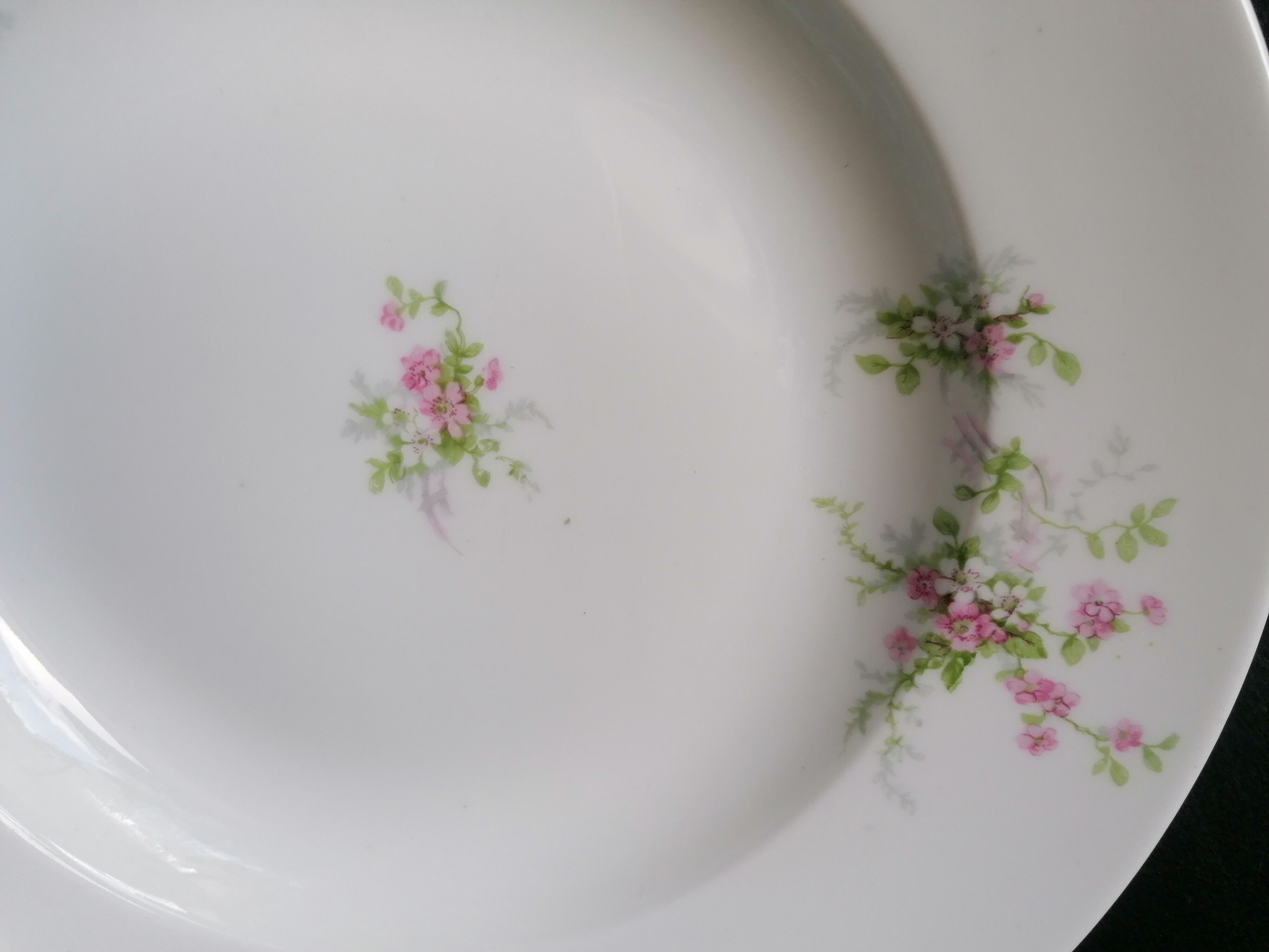 6 hollow plates porcelain Limoges