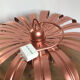 Vintage metal flower wall lamp