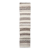Brown Beige Striped Vintage Kilim Runner Rug, 78x330Cm