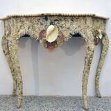 Mid-century french shell console table