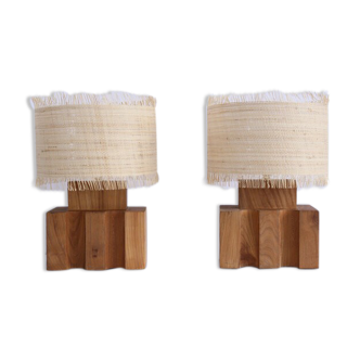 Pair of lamps editions Maison Regain, 1970