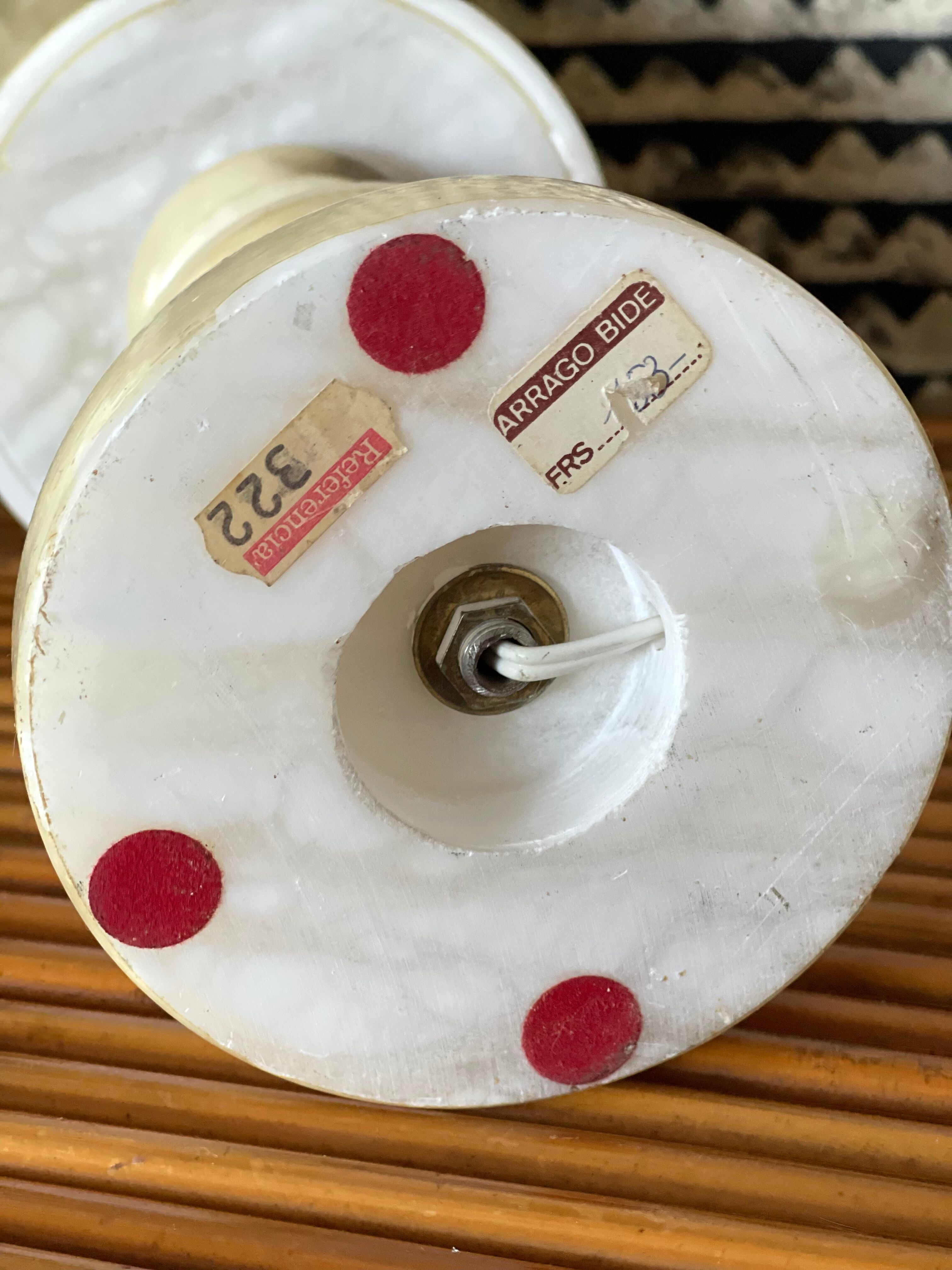 Alabaster lamp 1970