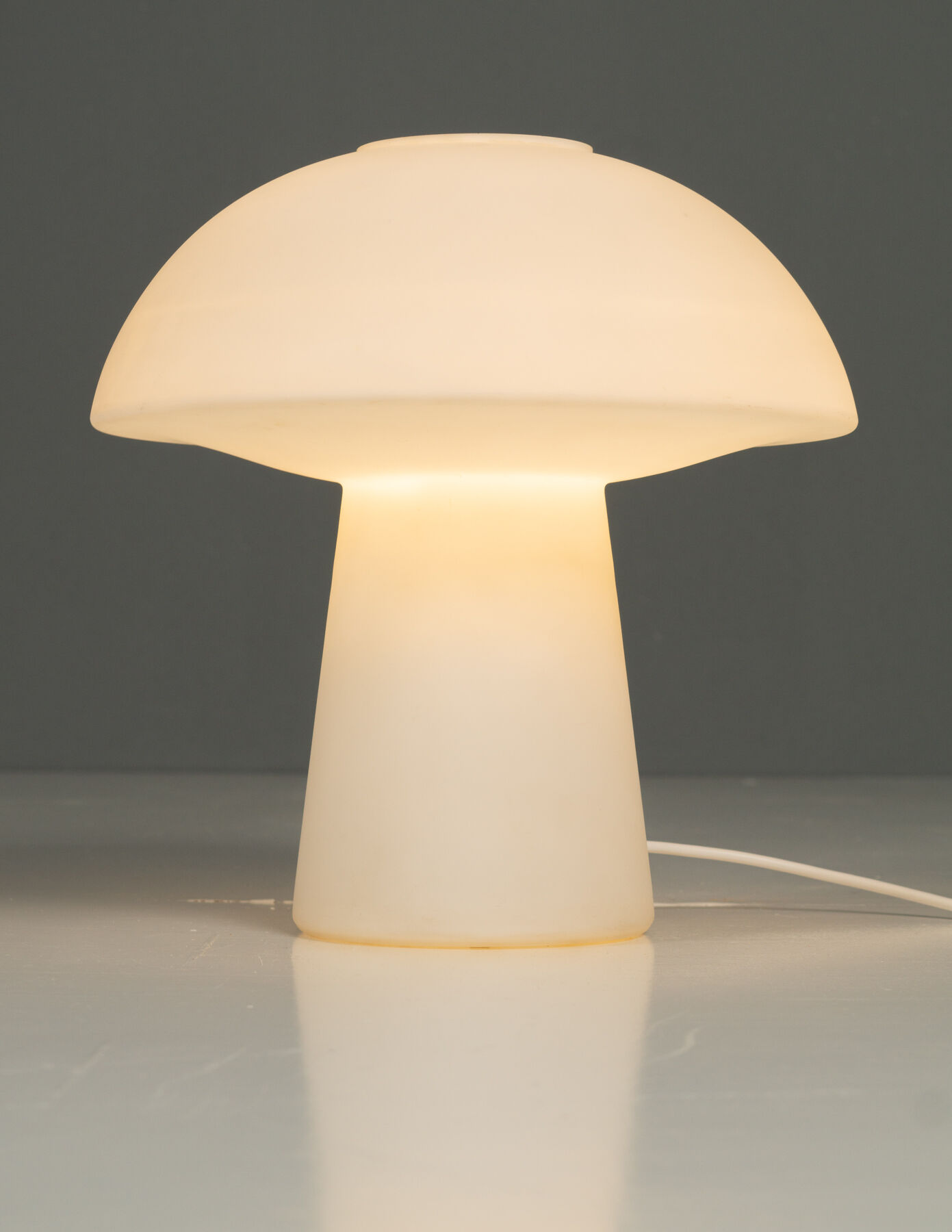 Glashütte Limburg model 6276 large mushroom lamp 1970'S
