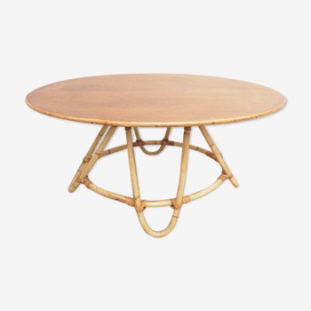 Oval table rattan