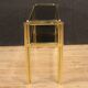 Italian console in gold metal