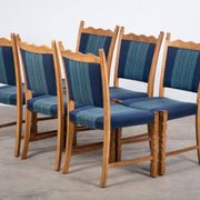 Dining Chairs in Oak by Hennnig Kjærnulf, 1960s, Set of 6