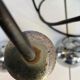 5-light vintage 70s chrome cascade pendant light