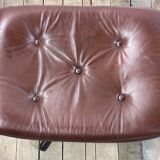 Leather armchair and ottoman by GÖTE MÖBLER Sweden 1960