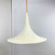 Lampe suspendue blanche vintage witchhat / chapeau de sorcière réglable