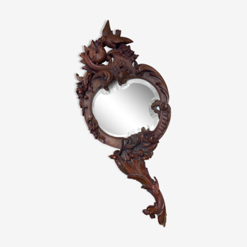 Hand mirror bird motif