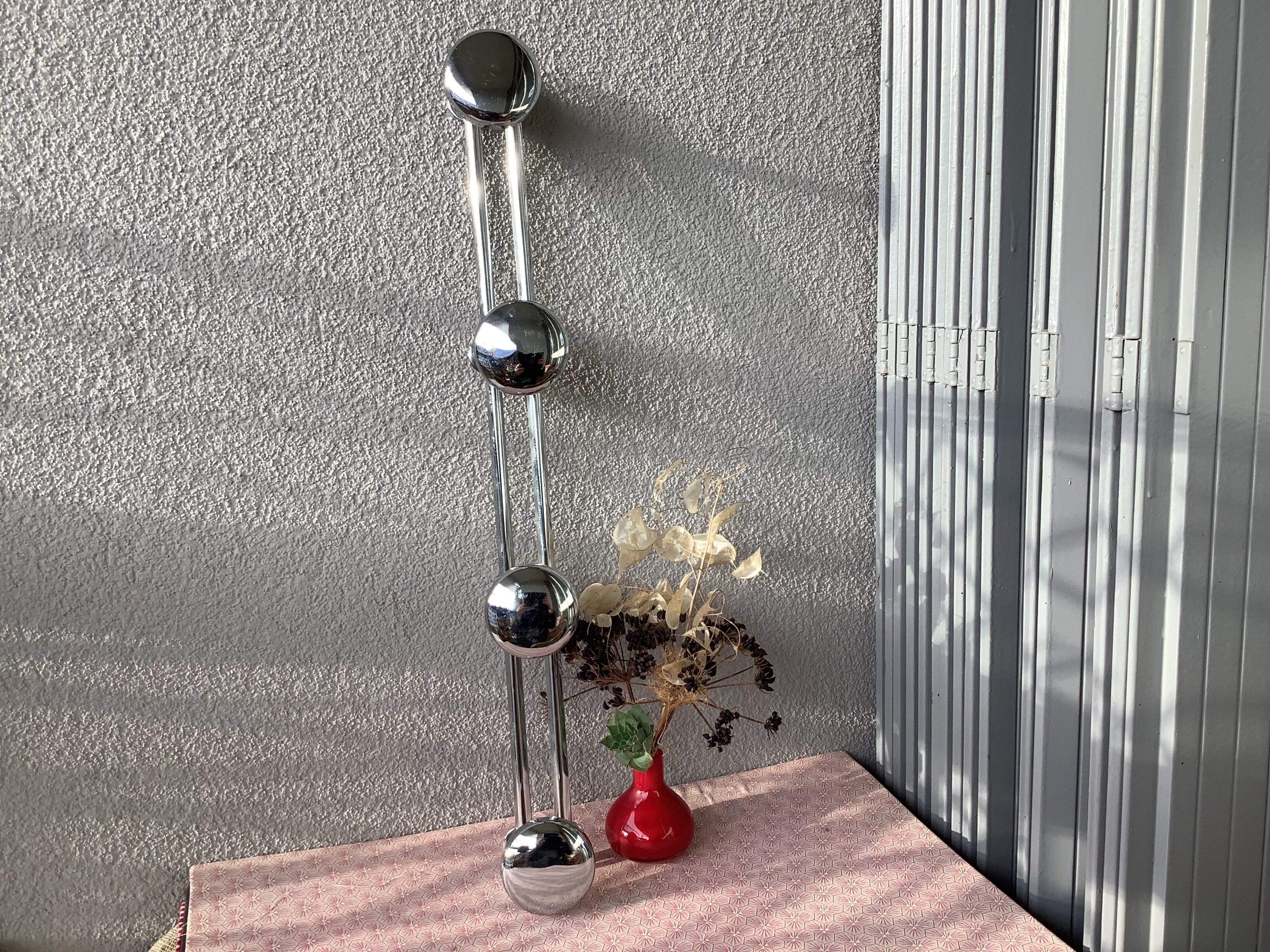 Vintage 70' chrome patère