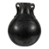 Black Glass Vase by Murano Due