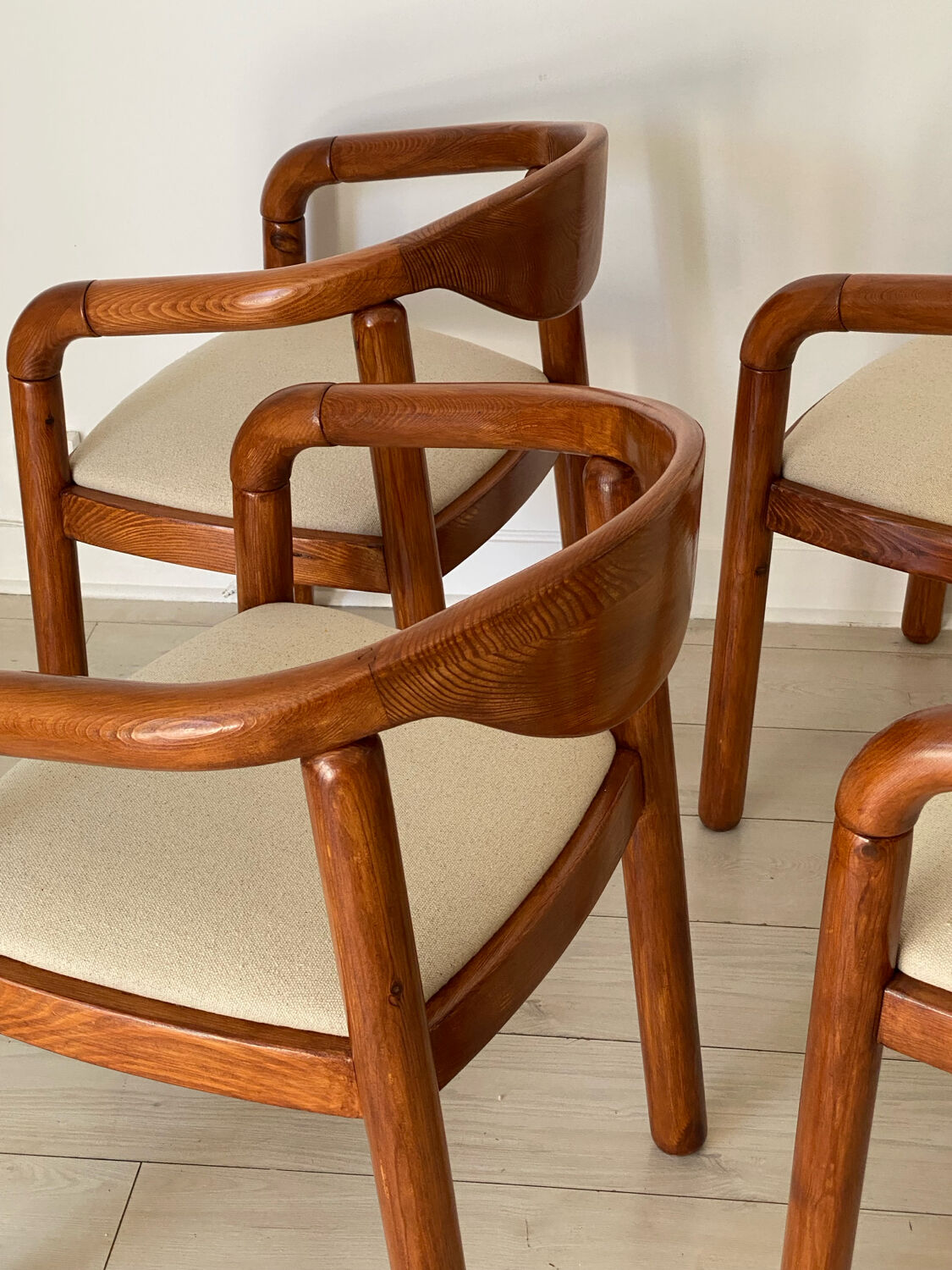 4 chairs Rainer Daumillier 1970