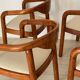 4 chaises Rainer Daumillier 1970
