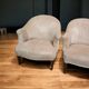 Pair of velvet armchairs