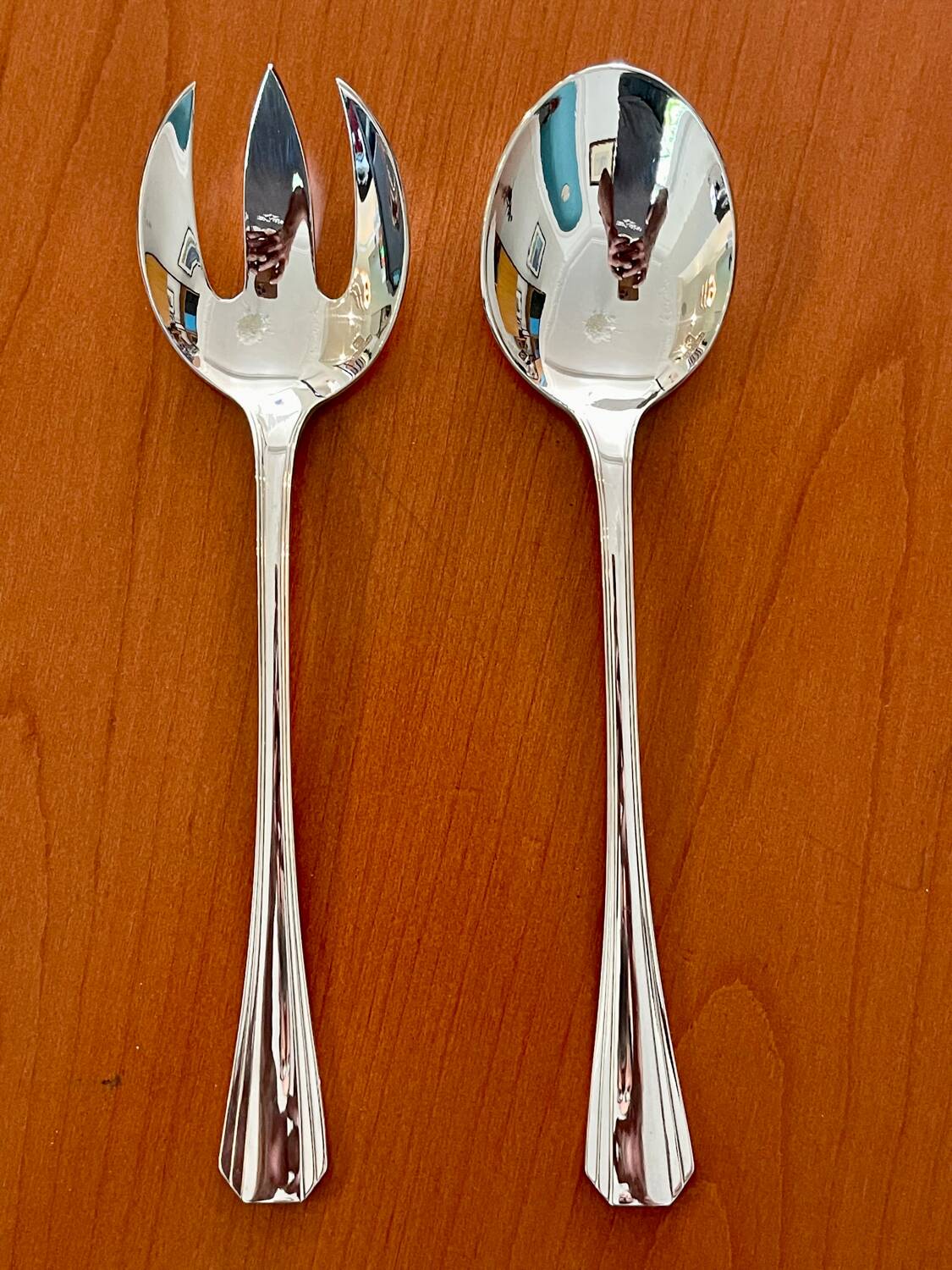 Christofle boréal, salad serving cutlery, very good condition