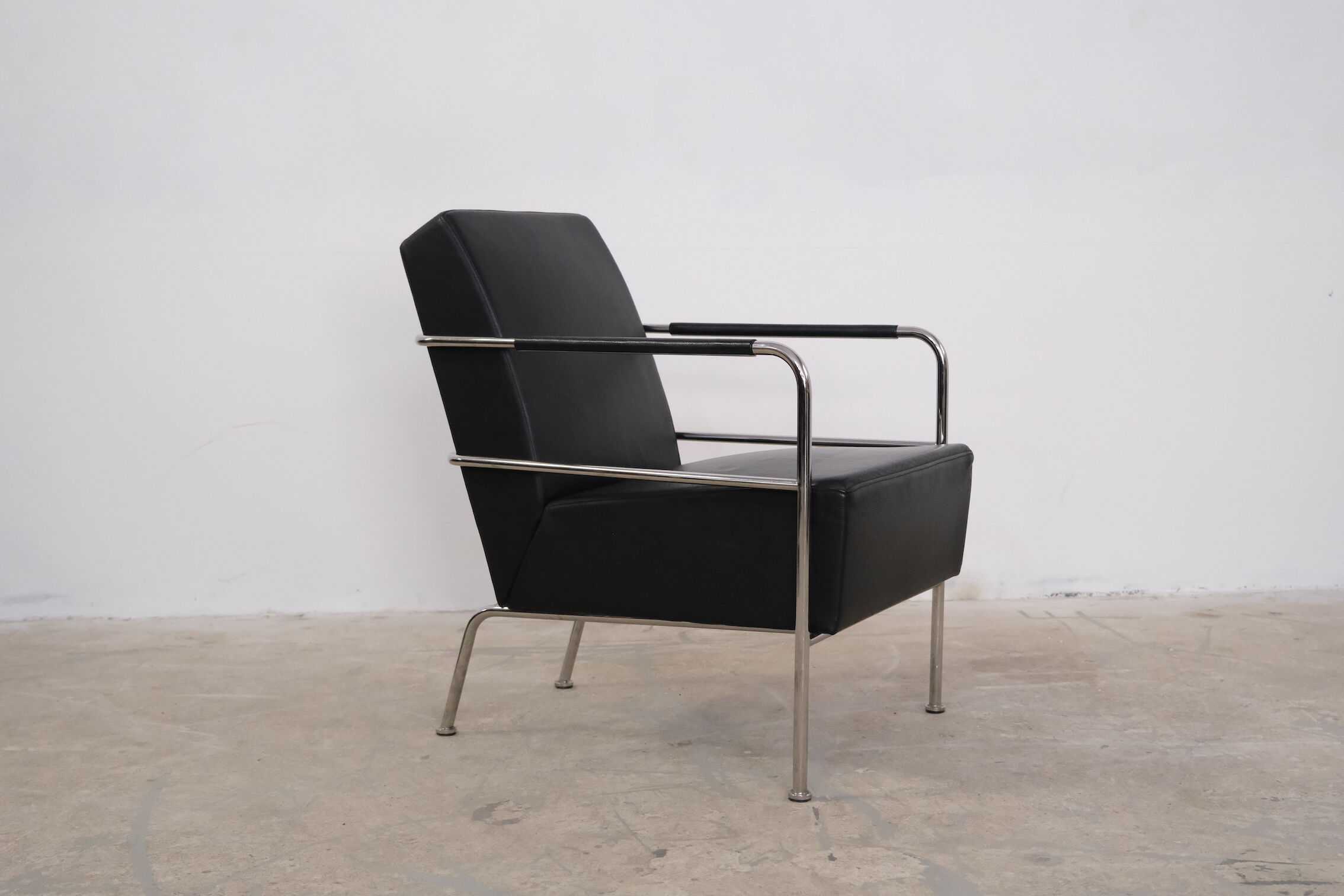 Leather sofa & armchair by Gunilla Allard 1990's