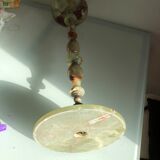 Ashtray on bronze marble foot