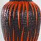 Ceramic vase, German design, 1960s, manufacturer: Scheurich Keramik