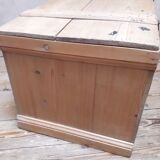 Coffre malle 118x56x54cm ancien en sapin