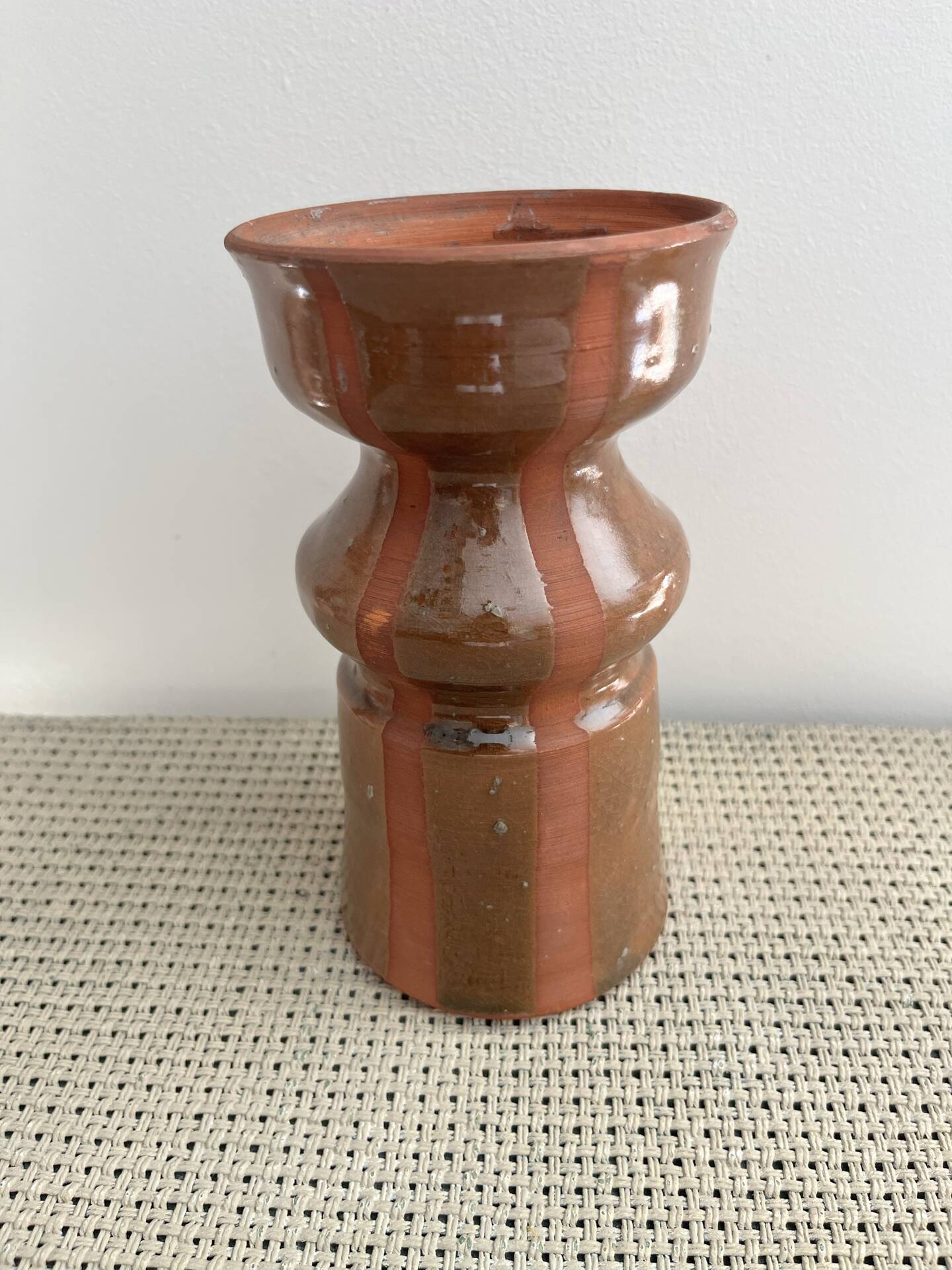 Vase en terre cuite vernissée