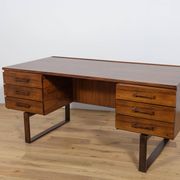 Mid-Century Rosewood Freestanding Desk by Torben Valeur & Henning Jensen for Dyrlund, 1960s