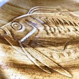 Assiettes plates longchamp décor poisson