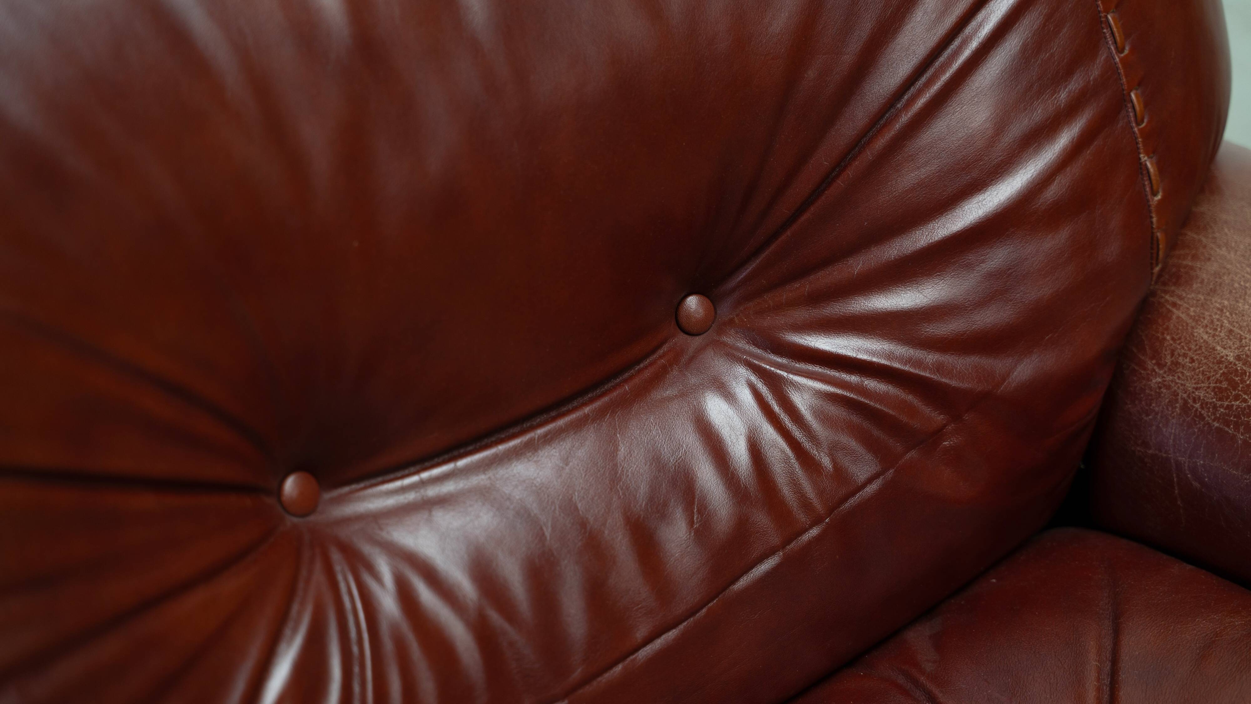 Ensemble de deux fauteuils lounge en cuir Sapporo par Mobil Girgi