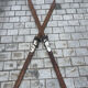 Pair of old skis L=196cm