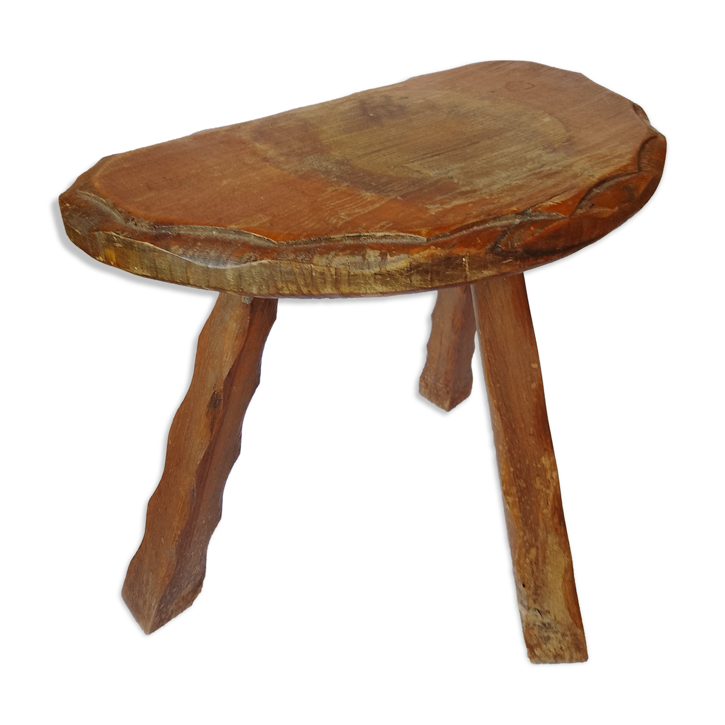 Wood tripod stool