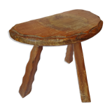 Tabouret tripode bois
