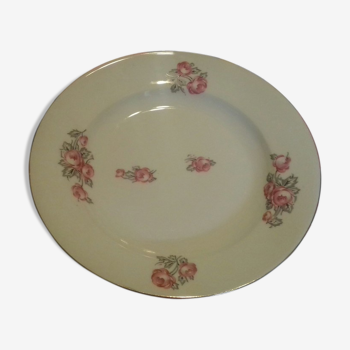 Round plate BH porcelain from limoges