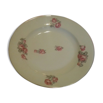 Round plate BH porcelain from limoges