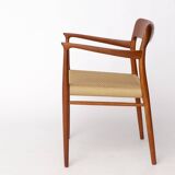 Niels Otto Møller Armchair No. 56 – Teak & Danish Cord –1954 Danish Vintage