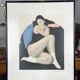 Drawing on framed dancer paper 1985
