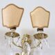 Sconces In Gilded Bronze And Crystal, 1980s, Set Of 2