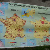Affiche scolaire MDI La France sa population et structure de la population