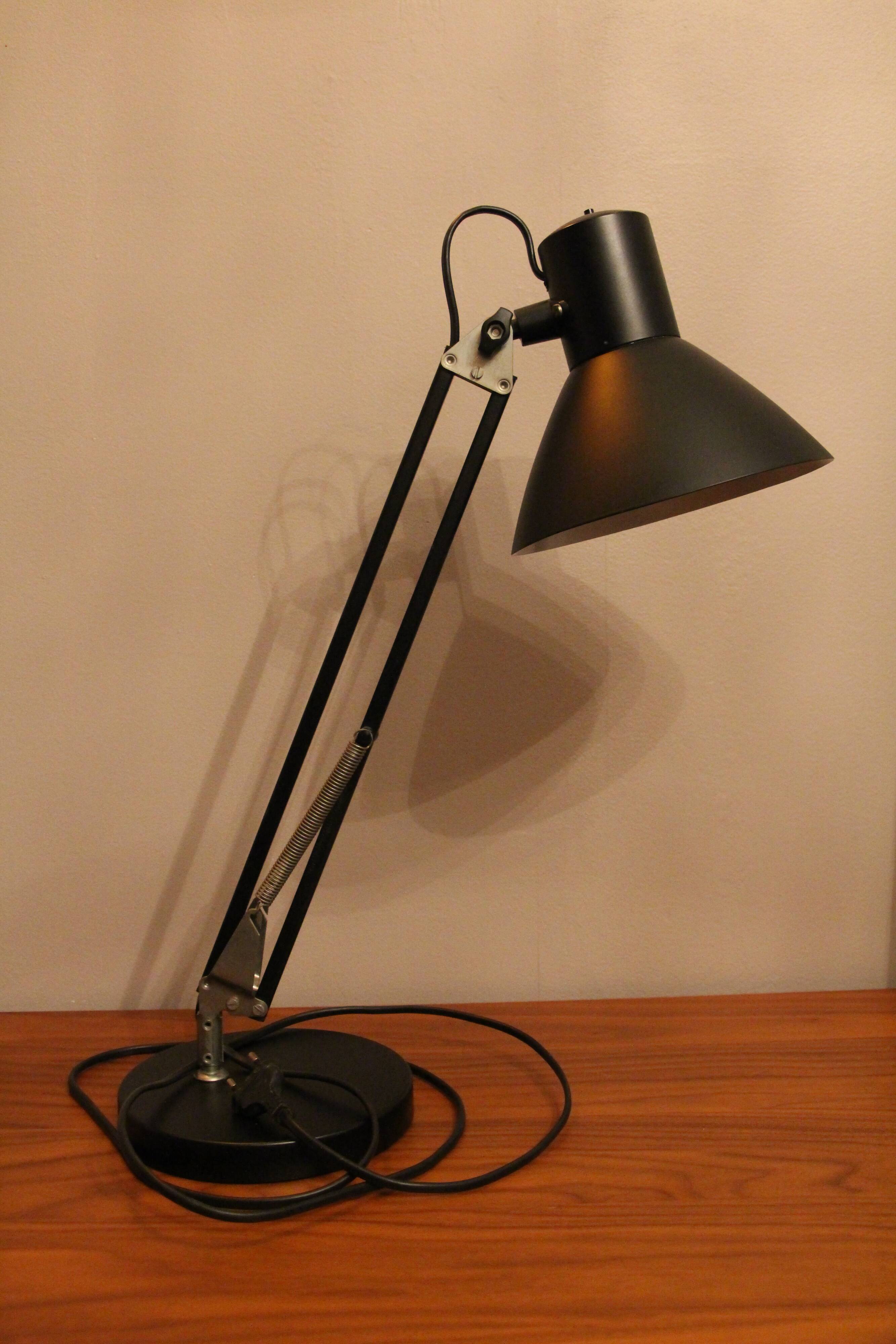 Black architect lamp made in DDR 70's