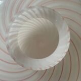 Murano Pink Swirl Glass Ceiling Light by Venini