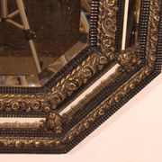 Grand Miroir à parcloses du 19° siècle -Pays Bas