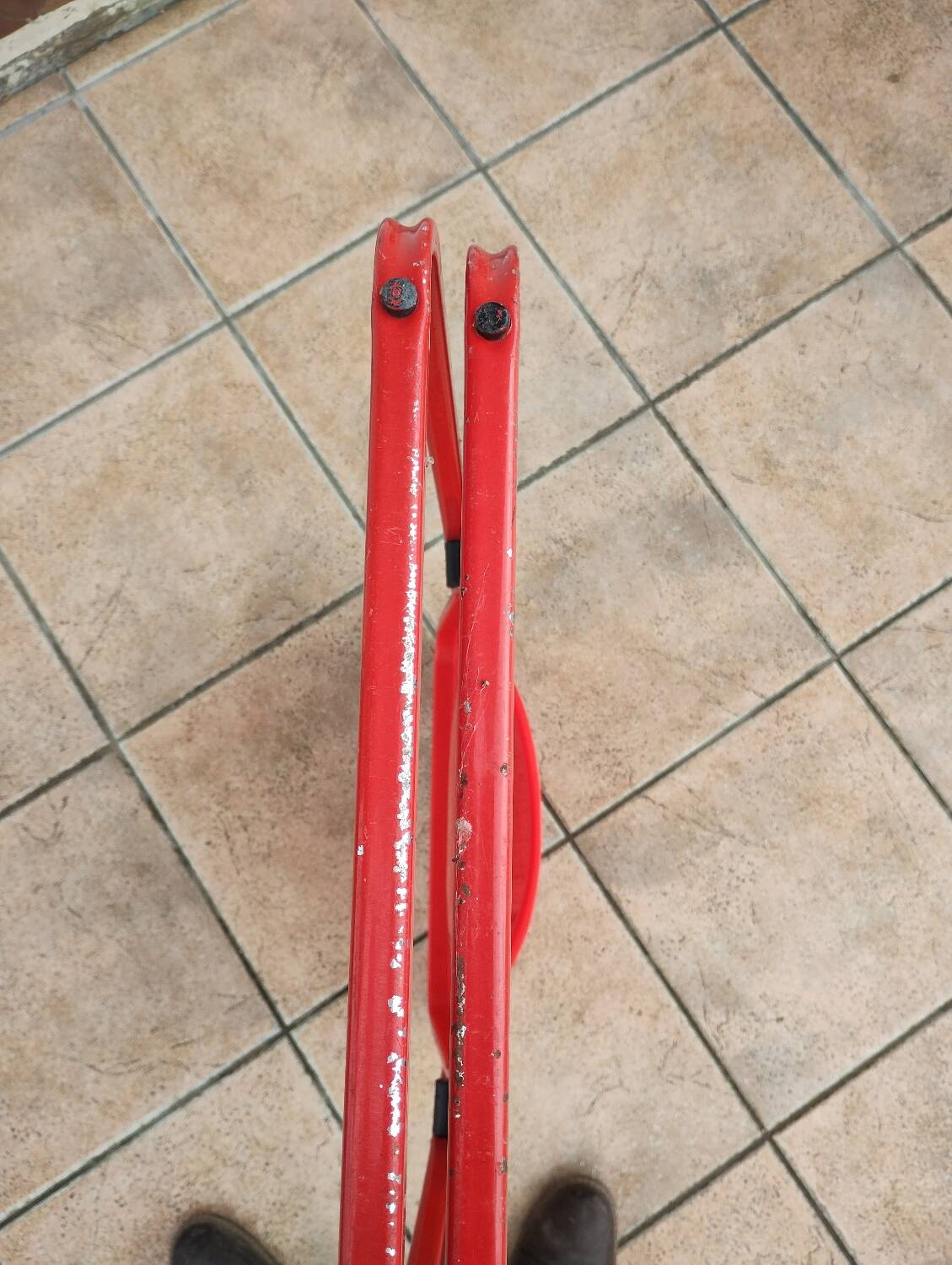 Pair of Italian folding chairs