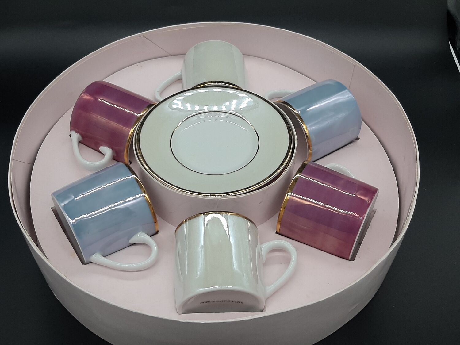 Cups with saucers